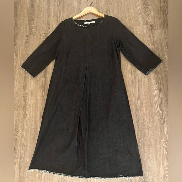 ERICA TANOV Signature Rye Denim Dress Sz 1/S - Picture 6 of 7